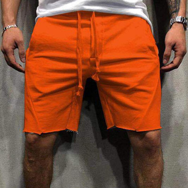 short-sport-vintage-couleur-unie-hommes