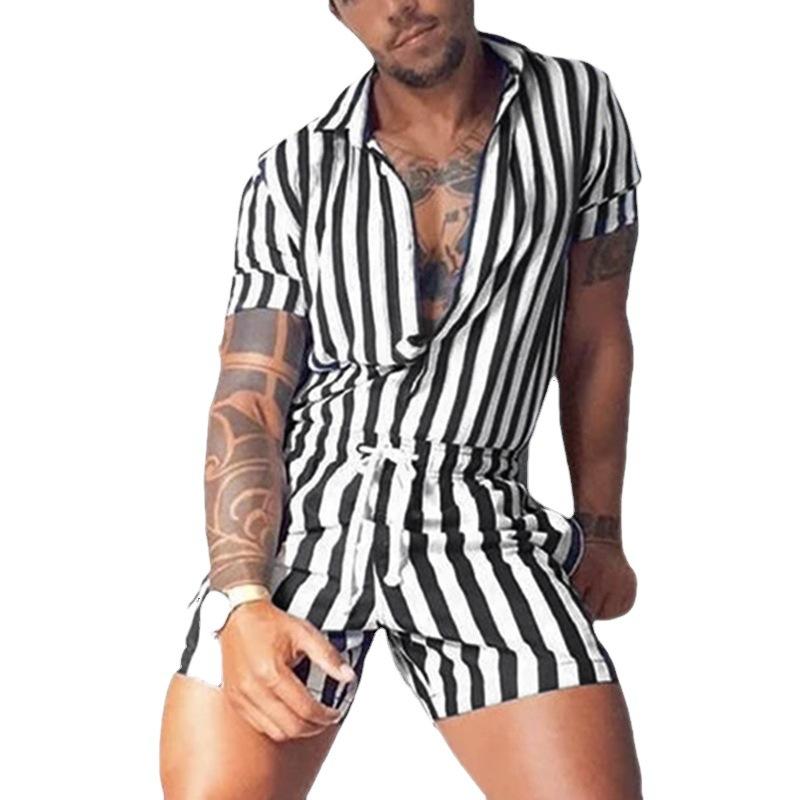 short-rayures-et-revers-vintage