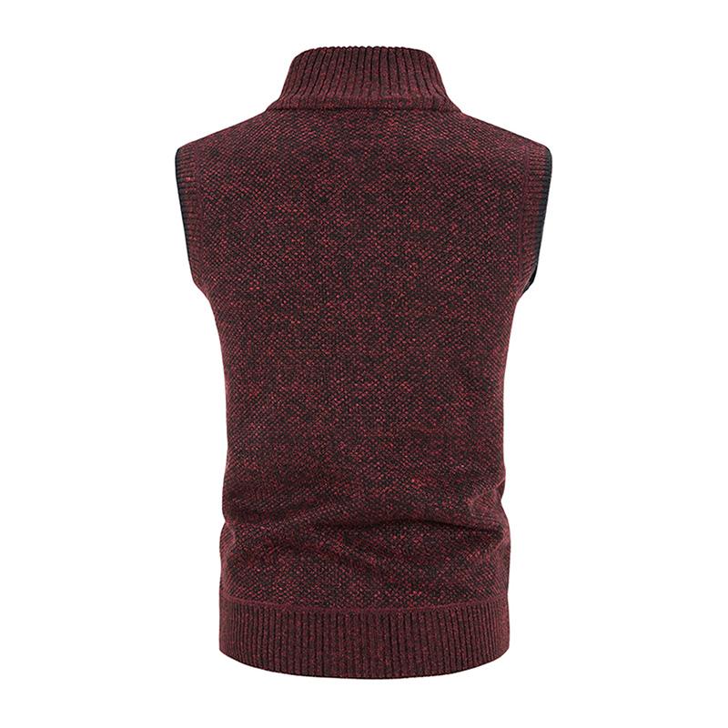 gilet-tricote-decontracte-col-montant-fermeture-eclair-vintage