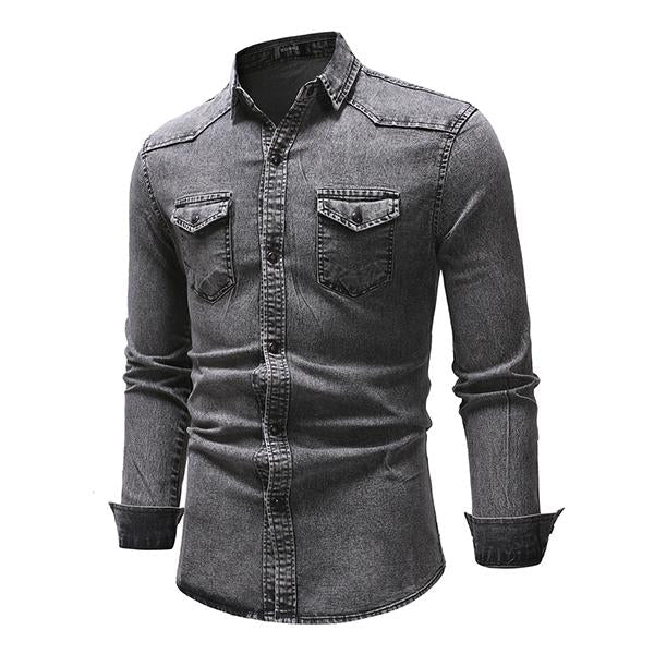 chemise-denim-slim-decontractee-homme