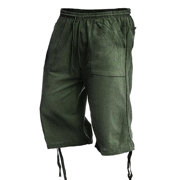 short-sport-decontracte-coton-lin-vintage