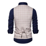 gilet-de-costume-carreaux-col-v-tendance