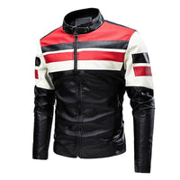 veste-cuir-moto-retro-coutures-contrastees-vintage