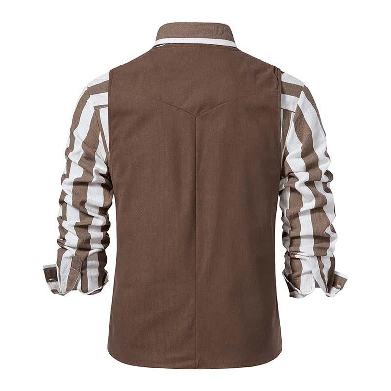 gilet-vintage-col-boutonnage-simple