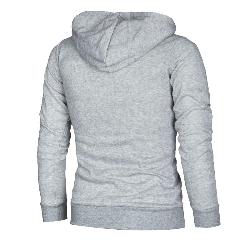 Sudadera con capucha y corte entallado con cremallera diagonal vintage
