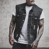 veste-jean-moto-vintage-imprime-tete-mort