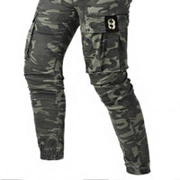 Pantalones vintage de camuflaje casual para hombre