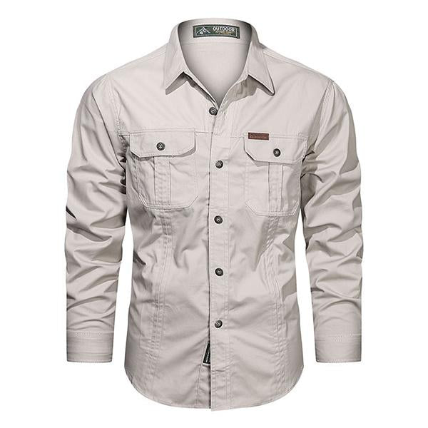 chemise-manches-longues-coton-decontracte-vintage