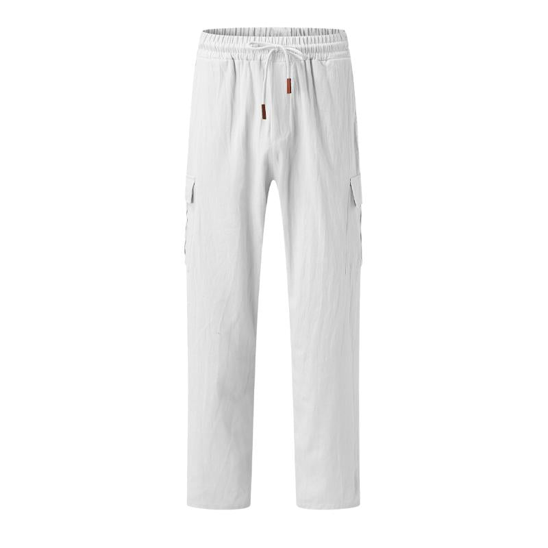 pantalon-cargo-vintage-coton-lin-homme