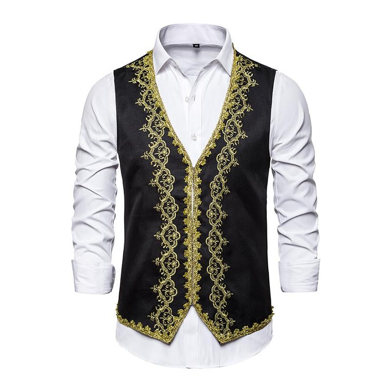 gilet-a-col-v-jacquard-style-tribunal-retro