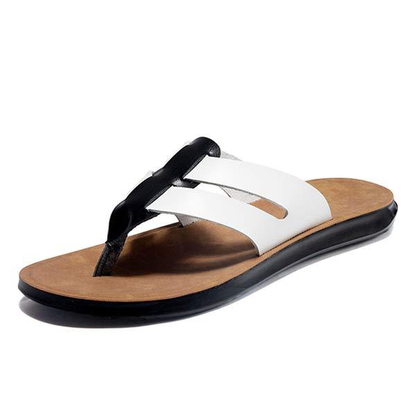 Chanclas de cuero para hombre
