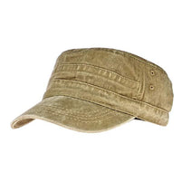 Mens Flat Cap 33262536W Khaki Hats