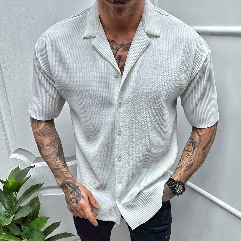 chemise-vintage-manches-courtes-style-classique
