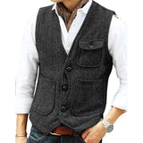 gilet-en-tweed-boutonnage-simple-col-v