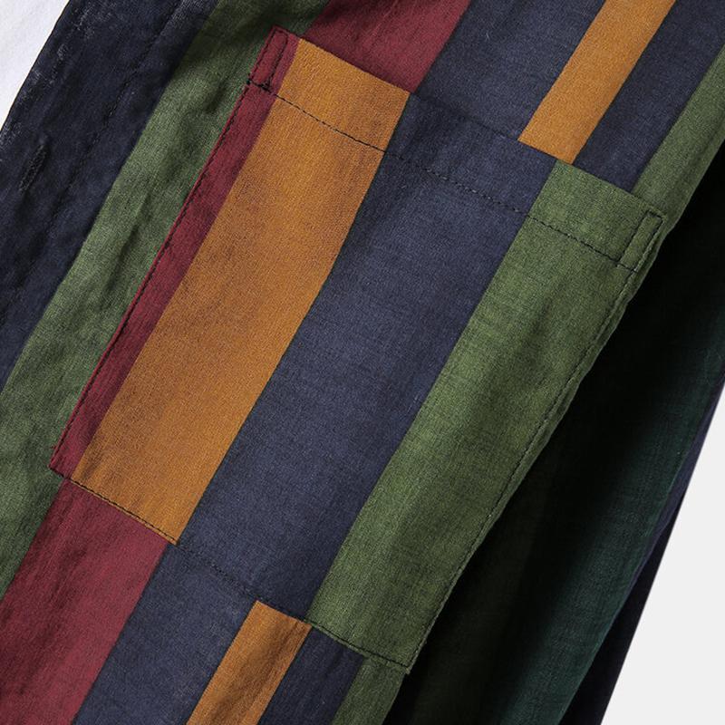 chemise-vintage-respirante-rayures-contrastees