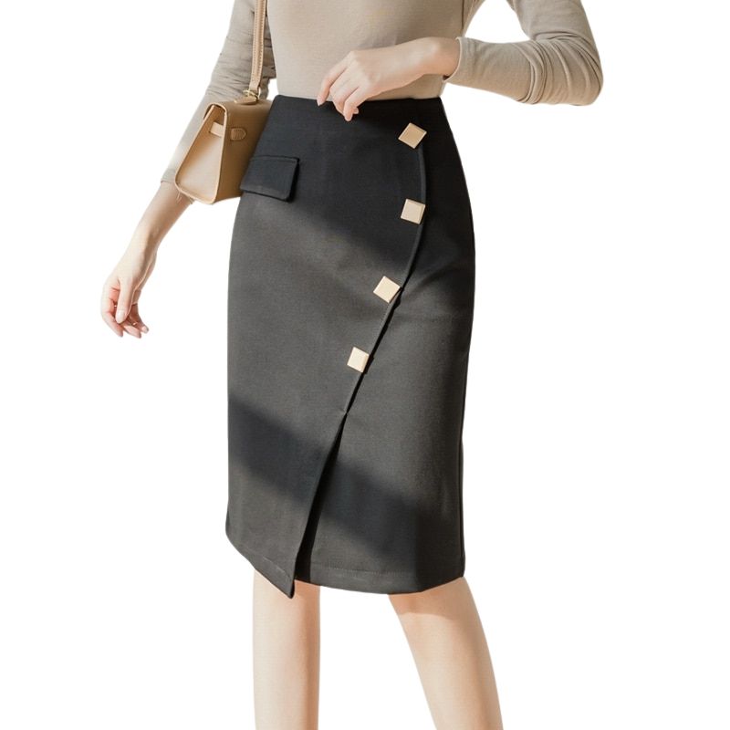 jupe-crayon-taille-haute