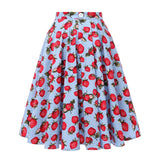jupe-annee-80-bleue-fraises