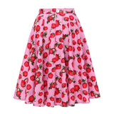 jupe-annee-80-rose-fraises