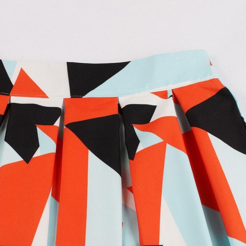 jupe-annee-80-multicolore-triangles