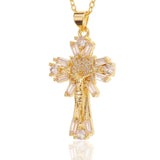 collier-annee-80-pendentif-croix-nacre