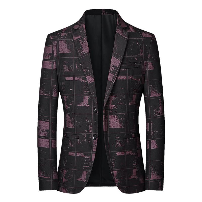 blazer-vintage-decontracte-imprime-graphique