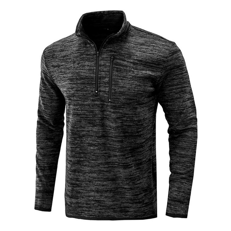 Sudadera con capucha de manga larga con cuello levantado y cremallera vintage