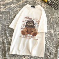 t-shirt-coton-imprime-ours-vintage