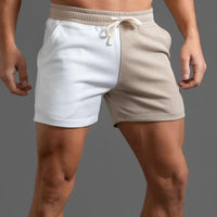 short-sport-coton-blocs-couleurs-vintage