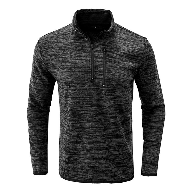 Sudadera con capucha de manga larga con cuello levantado y cremallera vintage