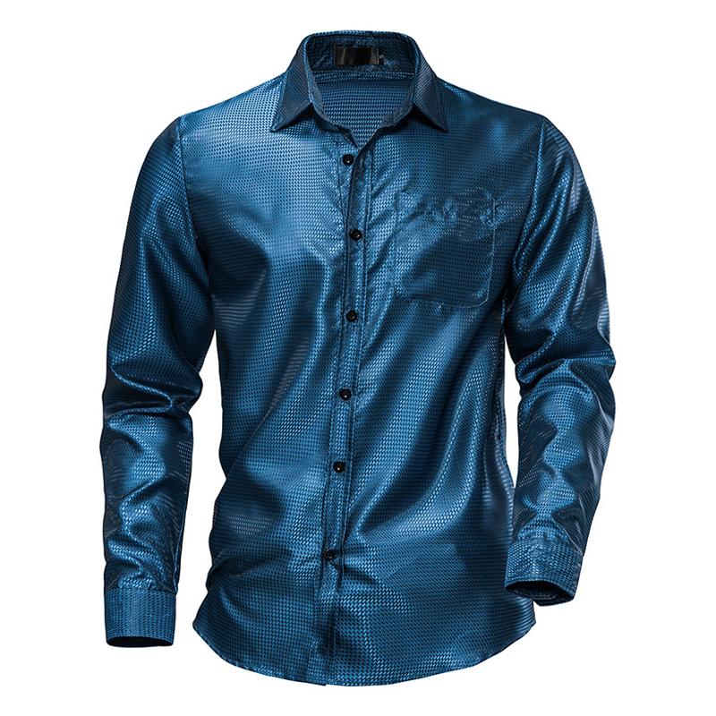Camisa manga larga disco retro 70s