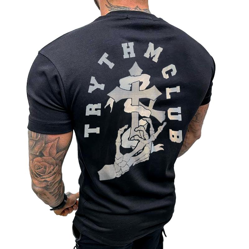 t-shirt-imprime-tete-mort-vintage