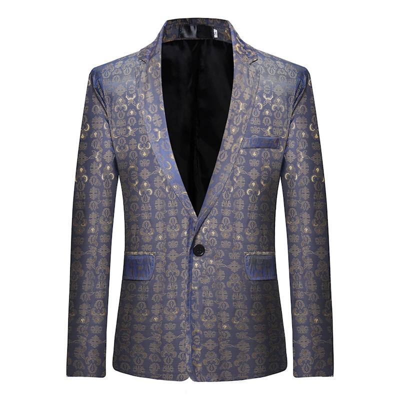 blazer-un-bouton-imprime-graphique-retro-pour-homme