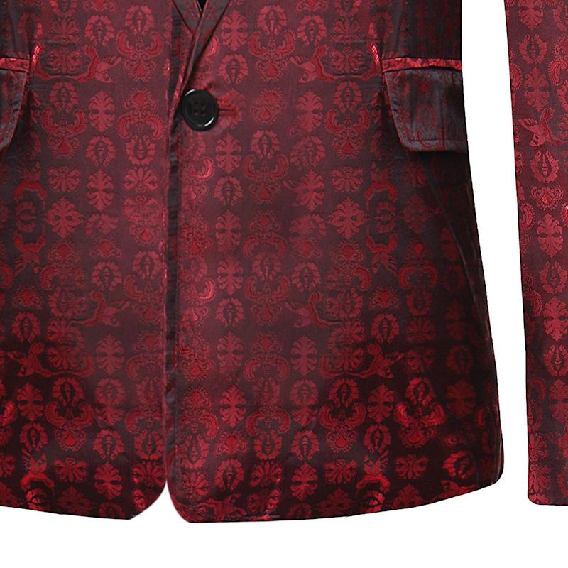 blazer-un-bouton-imprime-graphique-retro-pour-homme