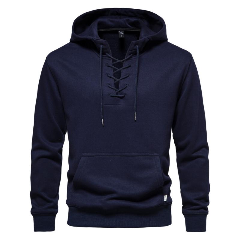 sweat-capuche-uni-ample-col-cordon-vintage