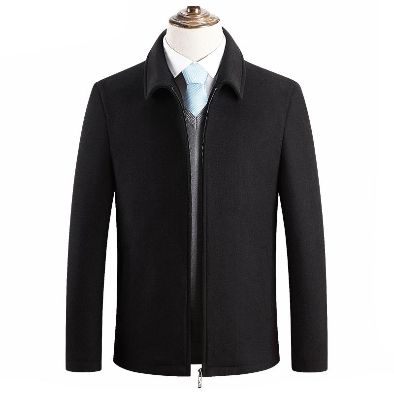 manteau-vintage-court-couleur-unie-avec-fermeture