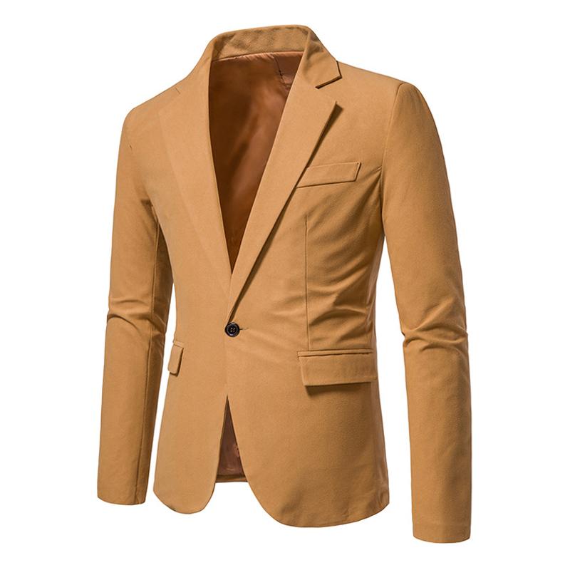 Blazer vintage de ante con un botón