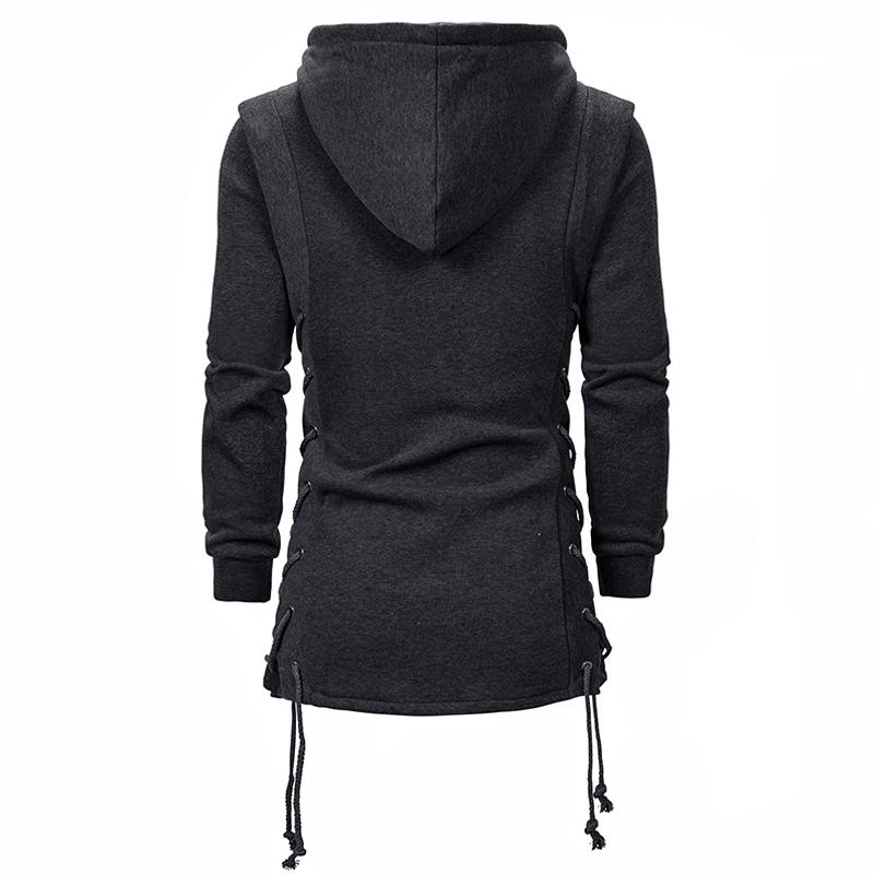 Sudadera con capucha y cordones laterales vintage
