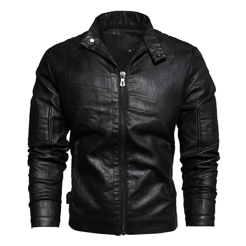 veste-cuir-zippee-col-montant-retro-homme