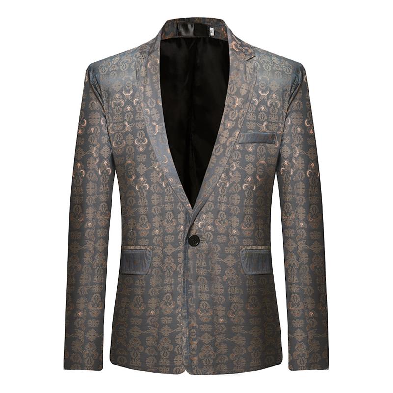 blazer-un-bouton-imprime-graphique-retro-pour-homme