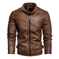 veste-cuir-zippee-col-montant-retro-homme