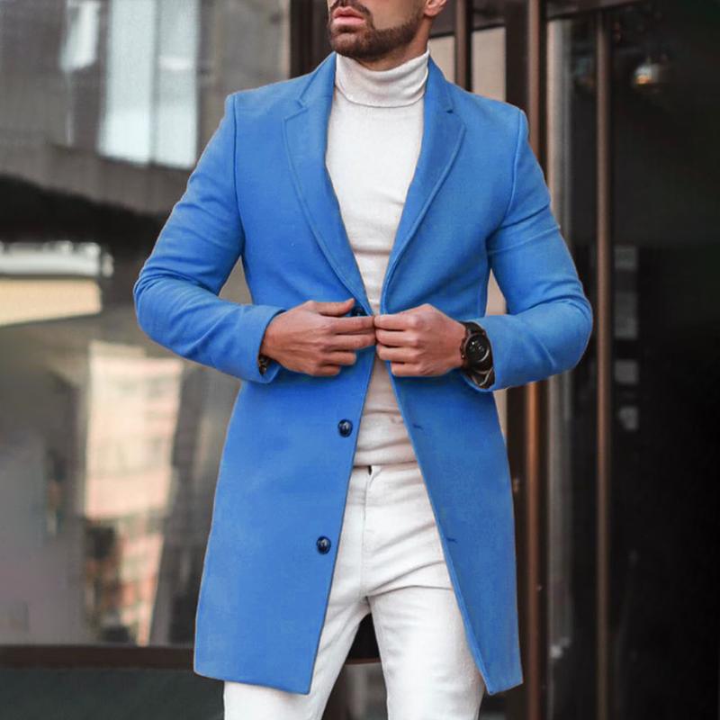 manteau-decontracte-uni-revers-crantes-vintage