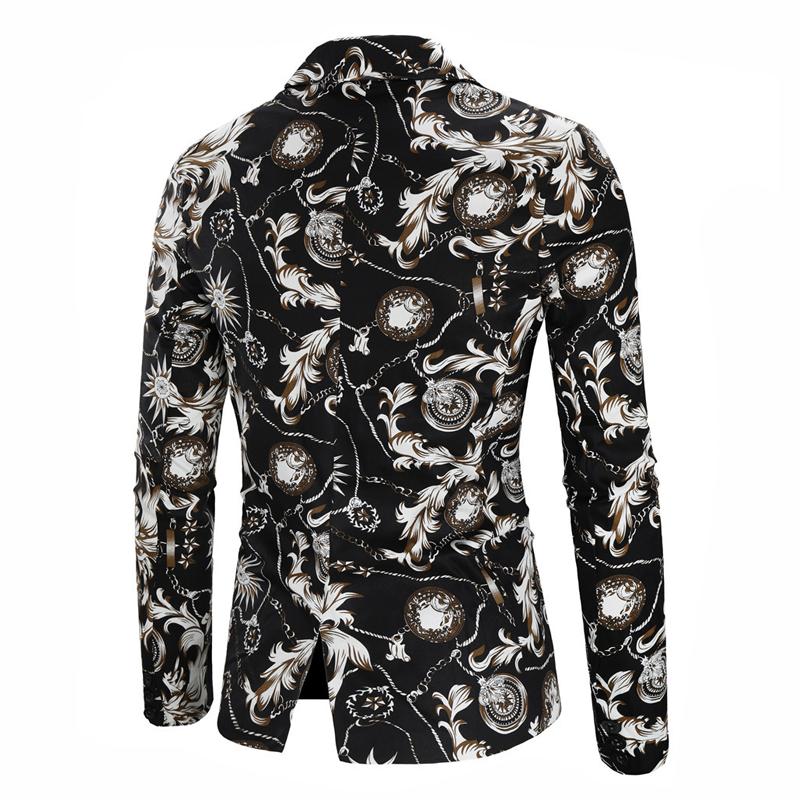 blazer-decontracte-bouton-imprime-graphique-retro