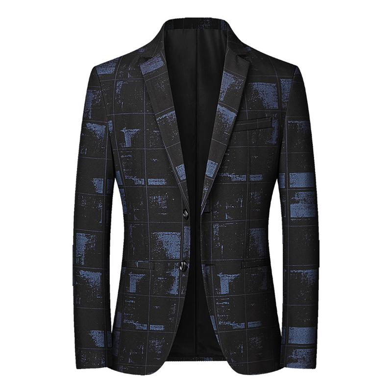 blazer-vintage-decontracte-imprime-graphique