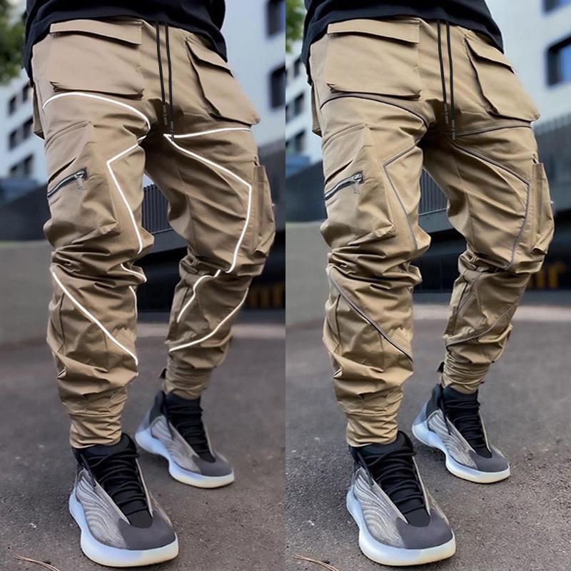 pantalon-sport-decontracte-multi-poches-vintage