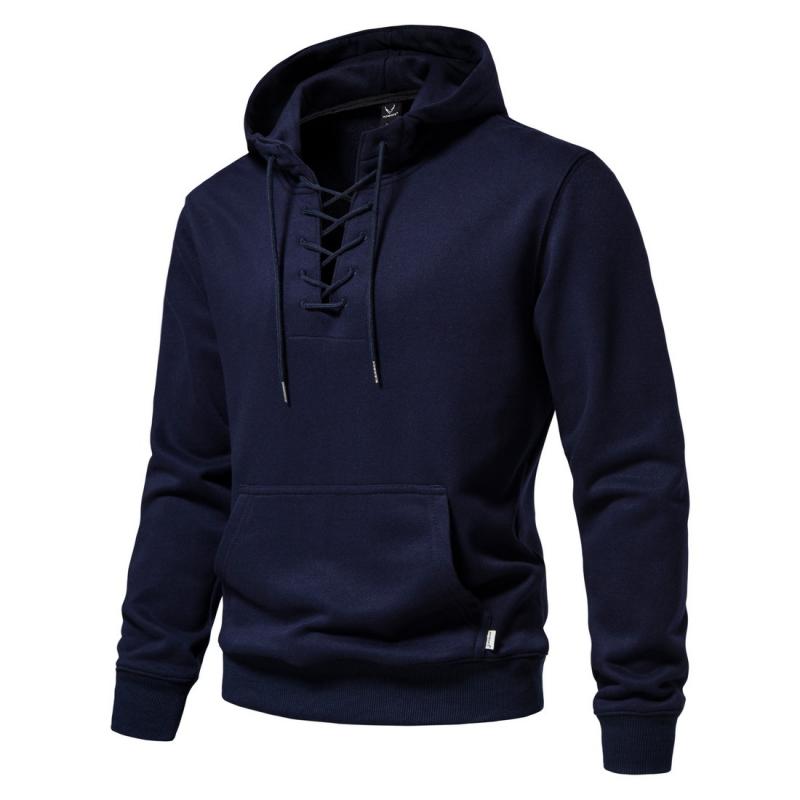 sweat-capuche-uni-ample-col-cordon-vintage