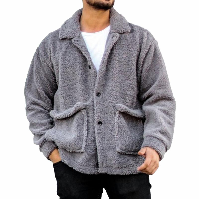 veste-polaire-revers-simple-boutonnage-vintage