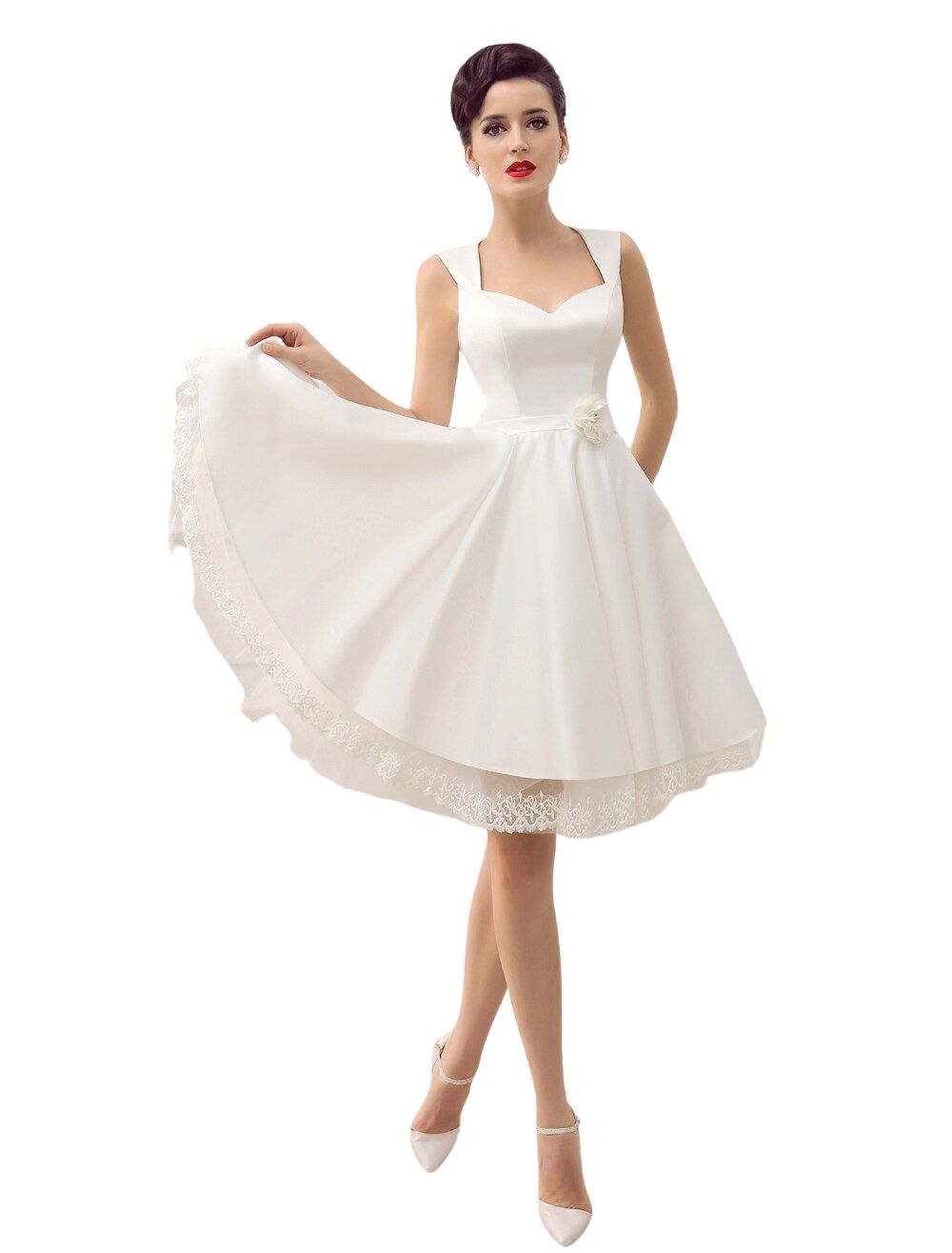 robe-de-mariee-dentelle-vintage-courte.