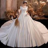 robe-de-mariee-satin-vintage