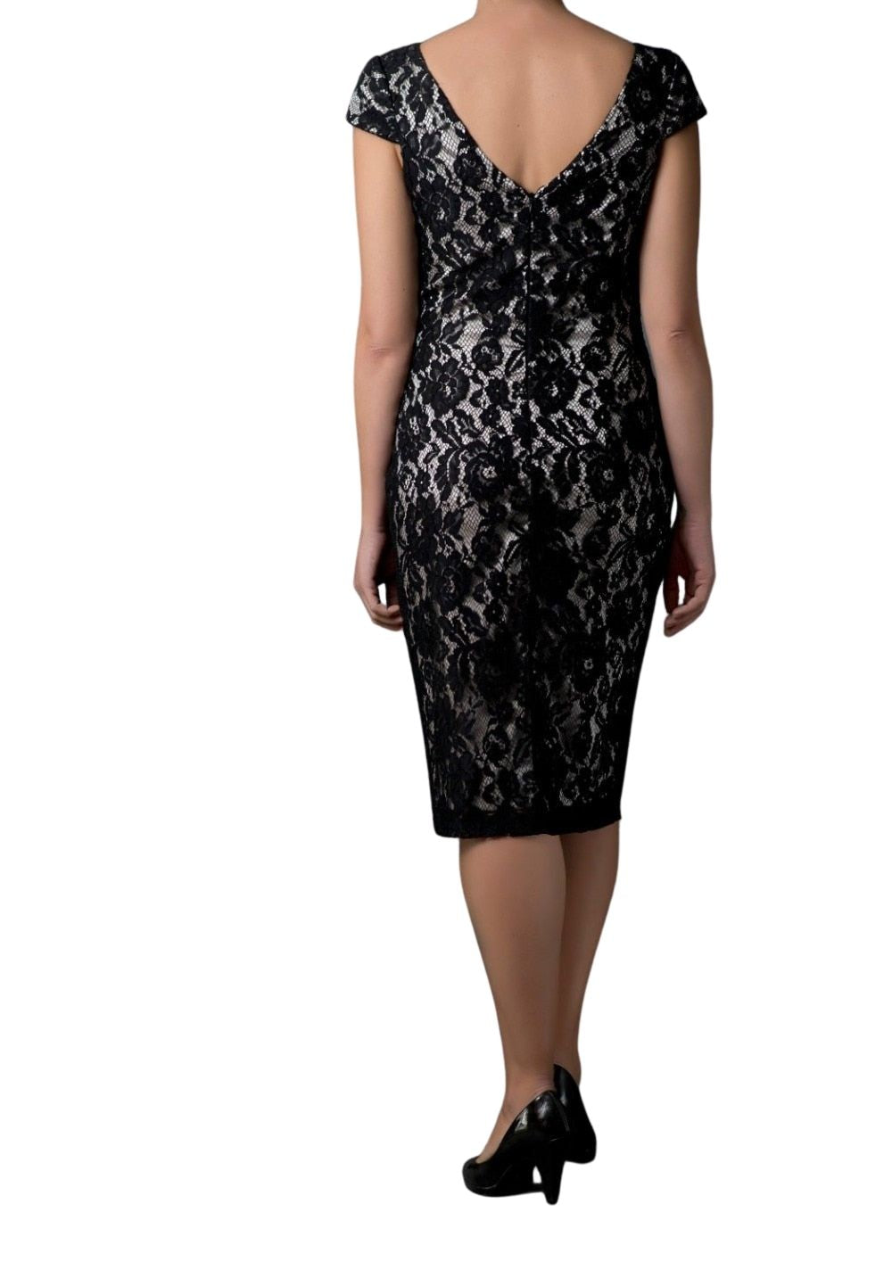Vestido de noche de encaje vintage