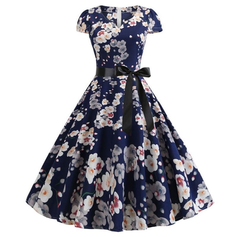robe-fleurie-vintage-annee-60